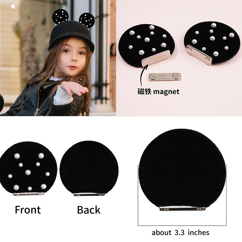 Diy Mouse Electronics - 1 Pairs3.3 ''벨벳 자석 어린이를위한 Fetachable