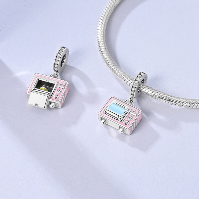 오리지널 오븐 헤드폰 전자 테마 펜던트 925 실버 참 - Diy Electronics Gifts 리뷰 및 가격