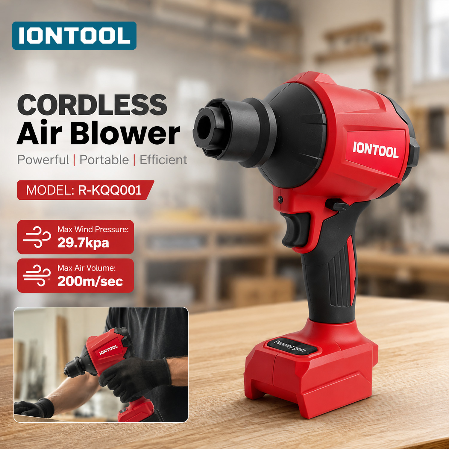 IONTOOL 200m/s 29.7kPa 레드 무선 블 - Diy Electronics Rack 리뷰 및 가격