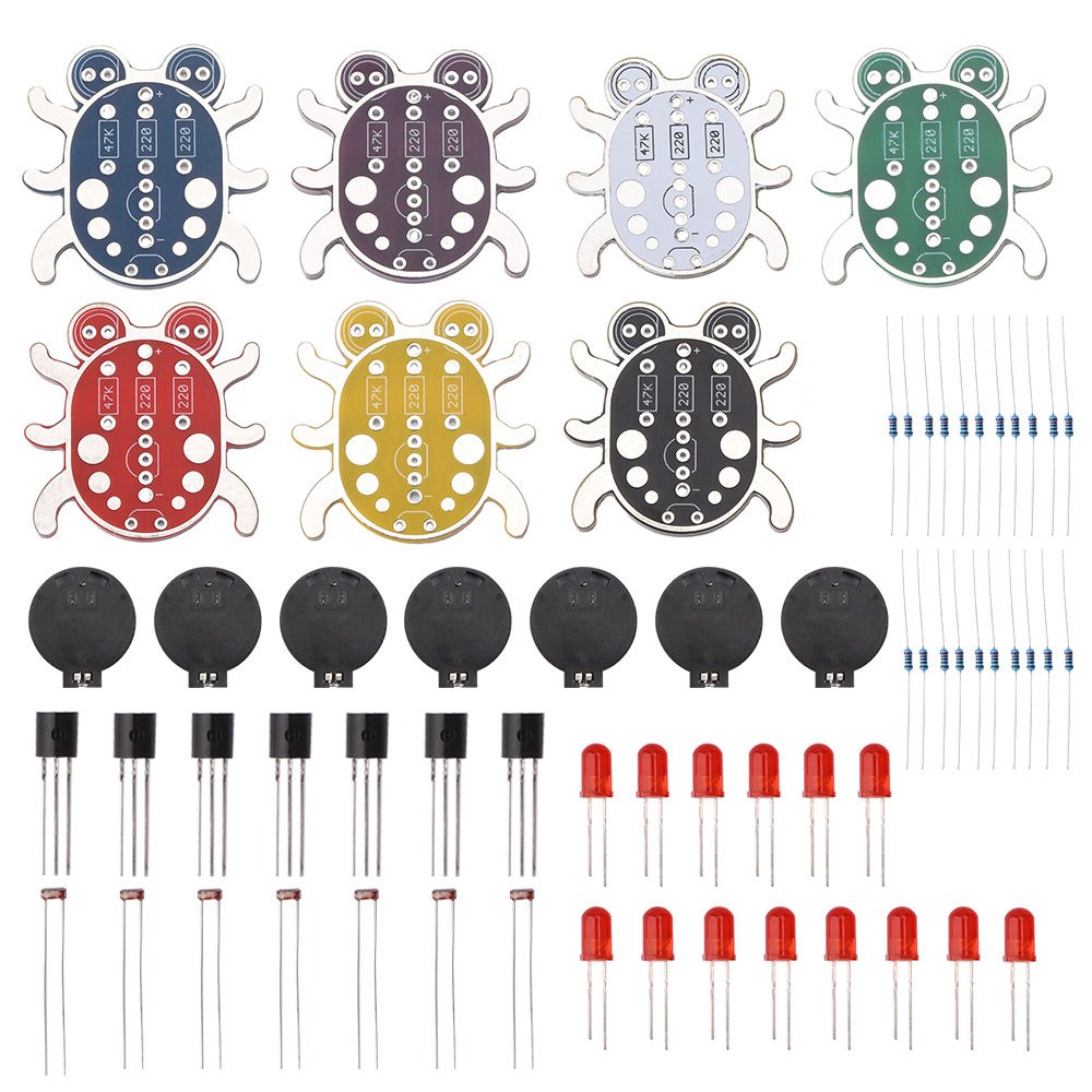 LED 전자 DIY 납땜 키트, 딱정벌레 모양의 다채로 - Diy Electronics Soldering Kit 리뷰 및 가격