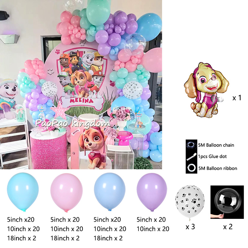 DIY 펫 패트롤 소녀 캐릭터 풍선 아치 가랜드 키트, - Diy Mouse Electronics 리뷰 및 가격