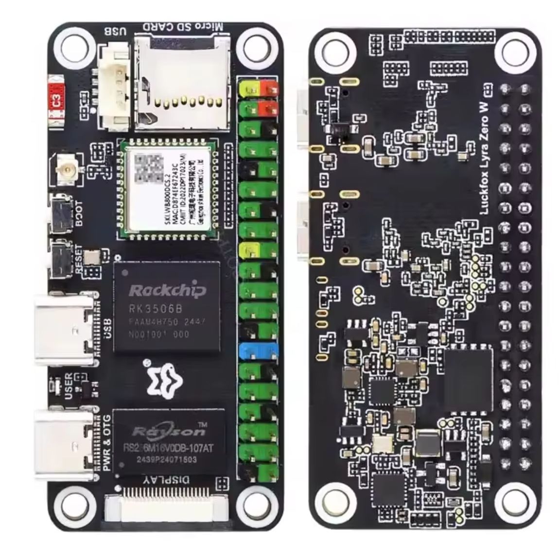 럭스폭스 라이라 제로 W RK3506B 락칩 리눅스 보 - Raspberry Pi Zero 리뷰 및 가격