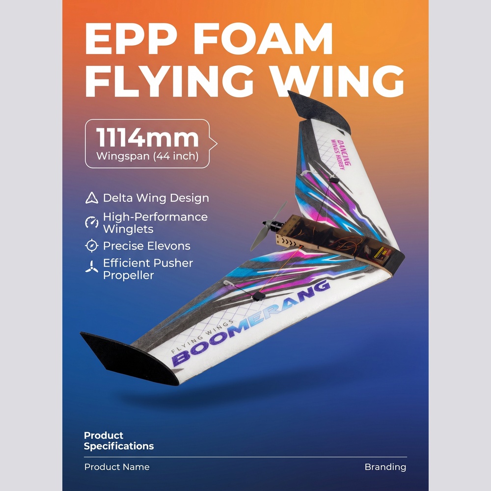부메랑 44인치 EPP 플라잉 윙 키트, 탄소 섬유로  - Diy Electronics Toys 리뷰 및 가격