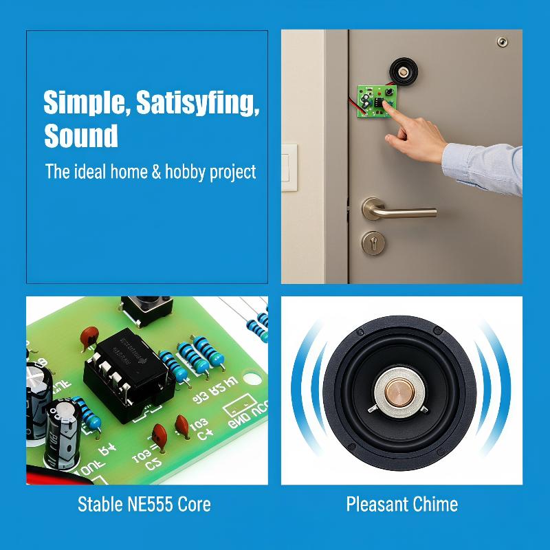 NE555 도어벨 DIY 납땜 연습 키트 듀얼 톤 딩동 - Diy Electronics Soldering Kit 리뷰 및 가격