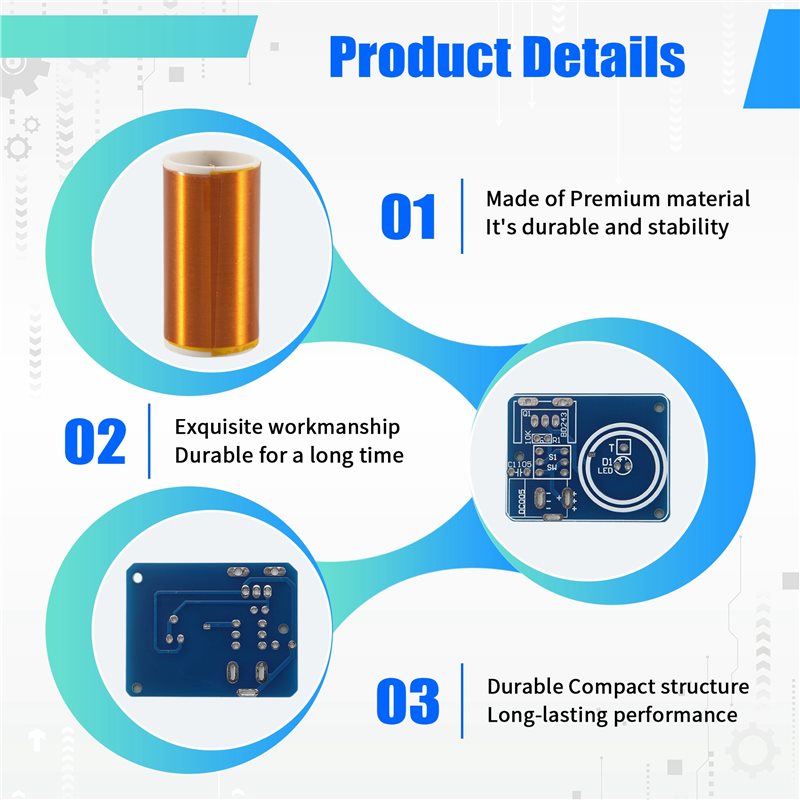 BD243 미니 테슬라 코일 키트 빈 조명 기술 DIY - Diy Electronics Kits 리뷰 및 가격